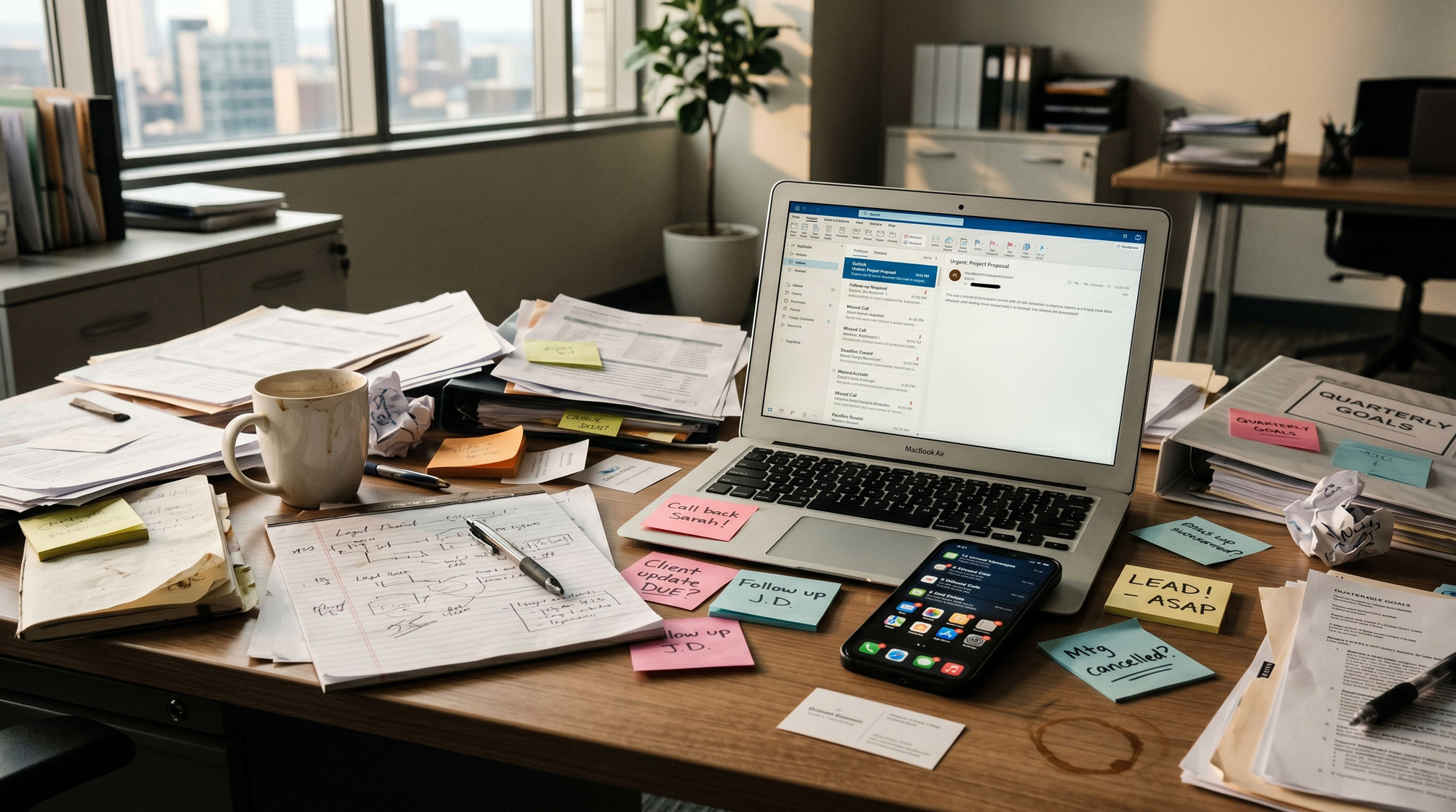 Leads y mensajes sin seguimiento
